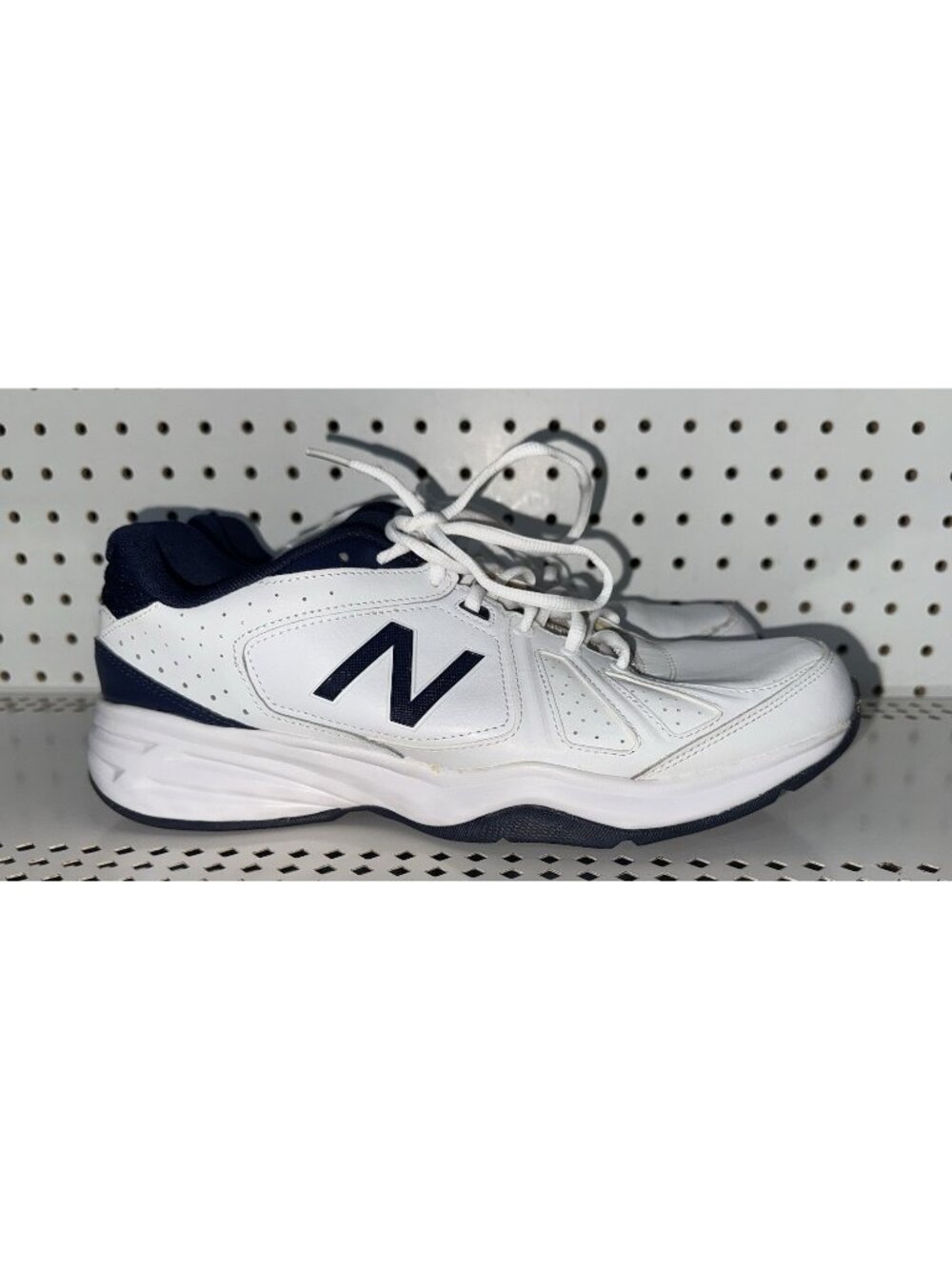 New Balance 409v3 Mens Leather Athletic Walking Shoes Size 11.5 White Blue